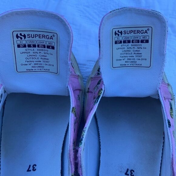 Superga Pineapple Shoes Size US 6.5 Anthropologie - Picture 4 of 8
